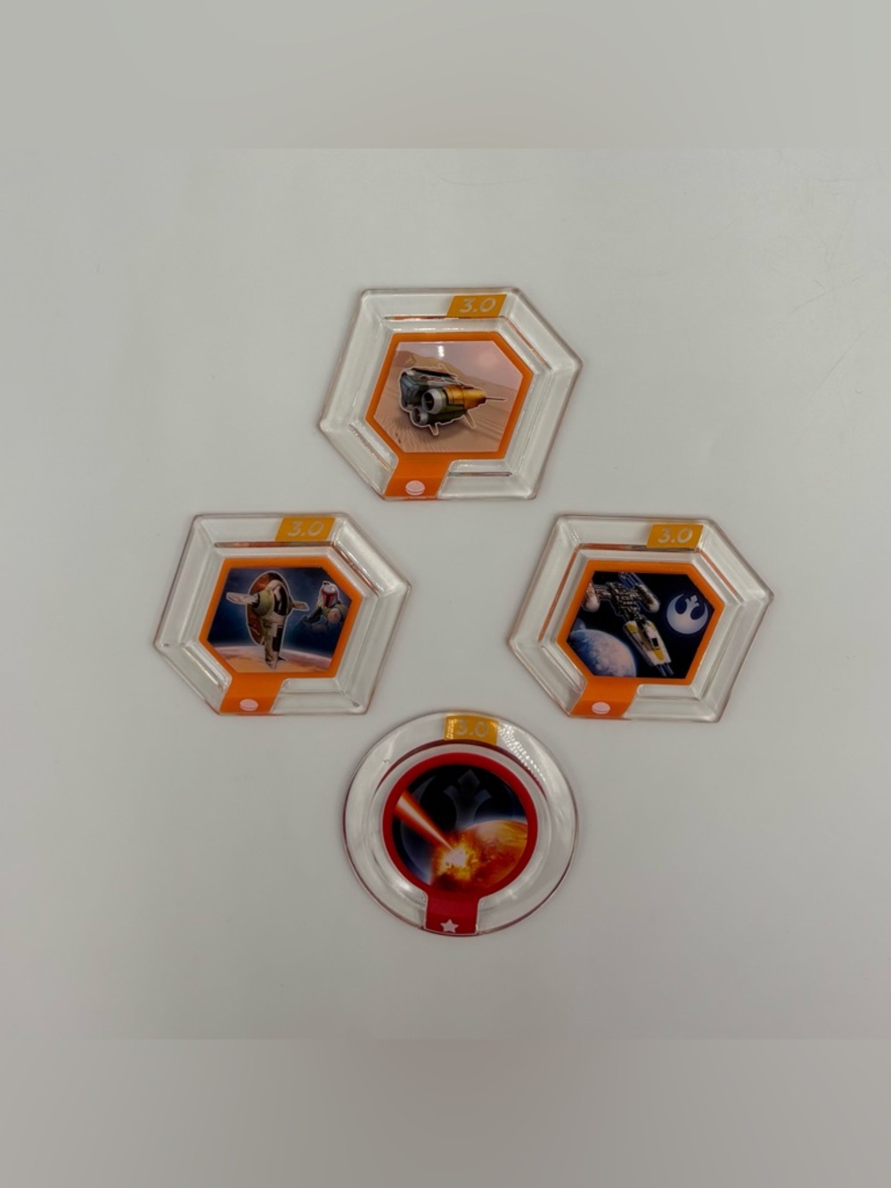 Disney Infinity 3.0 Star War Power Disc Lot- Quad Jumper Y Wing Boba Fett Slave
